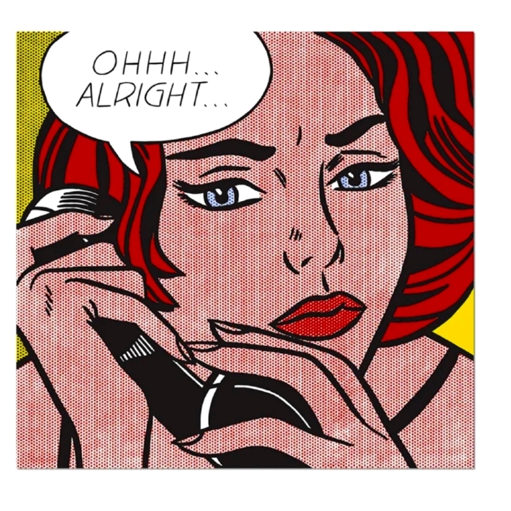 ❤️BUY 2 GET 1 FREE  Roy Lichtenstein Ohhh... Alright... Sticker